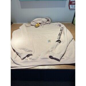 Carhartt K288-G68 LOGO SLEEVE HOODED SWEATSHIRT PINK